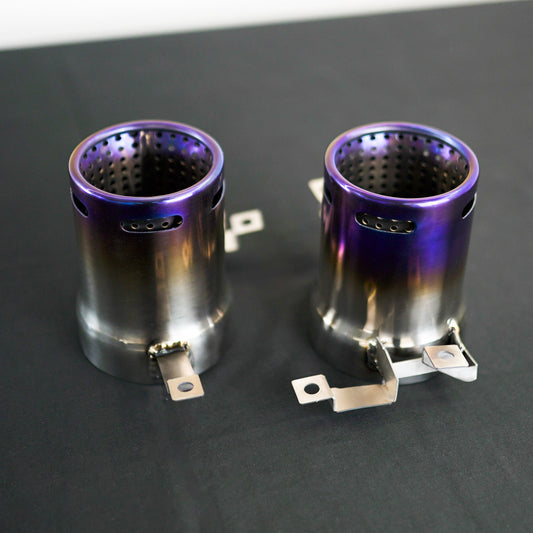 TITANIUM EXHAUST TIPS FOR LAMBORGHINI HURACAN EVO / PERFORMANTE / STO